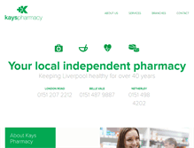 Tablet Screenshot of kayspharmacy.com